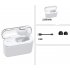 Wireless Bluetooth Stereo Earphone In Ear Invisible Portable Headsets  2200 mAh charging bin   black headphones