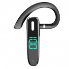 Wireless Bluetooth-compatible Headset K50 Hanging Ear Enc Call Noise Reduction Digital Display Business Earphone black