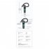Wireless Bluetooth compatible Headset K50 Hanging Ear Enc Call Noise Reduction Digital Display Business Earphone black