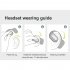Wireless Bluetooth compatible Headphones Ear Hook Gaming Headset with Mic Ipx4 Waterproof Sports Earphones White