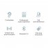 Wireless Bluetooth compatible Headphones Ear Hook Gaming Headset with Mic Ipx4 Waterproof Sports Earphones White