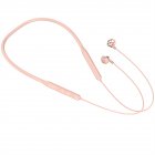 Wireless Bluetooth-compatible 5.2 Headset Hanging Neck Type Stereo Noise Reduction Sports Headphones With Microphone Gb12 Pink