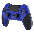 Wireless Bluetooth-compatible Gamepad Handle With Motor Vibration Somatosensory Six-axis Compatible For Ps4 blue