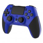 Wireless Bluetooth compatible Gamepad Handle With Motor Vibration Somatosensory Six axis Compatible For Ps4 blue