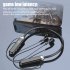 Wireless Bluetooth compatible Headset Led Digital Display Stereo Sports Neck mounted Earphone Pink