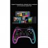 Wireless Bluetooth compatible Game Controller Rgb Colorful Transparency Gamepad Compatible For Android ios pc ns Host p4 p3 Host black transparent