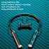 Wireless Bluetooth compatible 5 2 Headphones Hanging Neck Stereo Noise Cancelling Universal Sports Headset With Microphone blue