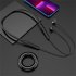 Wireless Bluetooth compatible 5 2 Headset Hanging Neck Type Stereo Noise Reduction Sports Headphones With Microphone Gb12 Pink