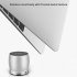 Wireless Bluetooth compatible Mini Audio Portable Subwoofer Home Car Speaker Compatible For Ios Samsung Xiaomi silver gray