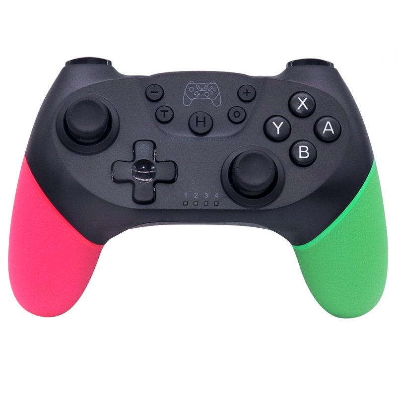 Wireless Bluetooth-compatible  Gamepad Game Joystick Controller Compatible For Switch Pro Console left pink right green