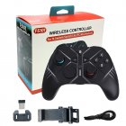 Wireless Bluetooth compatible Gamepad 6 axis Gyro Motion Sensor Joystick Compatible For Switch Android System Computer black Gamepad Set