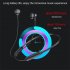Wireless Bluetooth compatible 5 0 Headphones Hanging Neck Bass Stereo In ear Sports Noise cancelling Headset Black