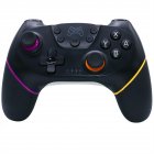 Wireless Bluetooth-compatible  Gamepad Game Joystick Controller Compatible For Switch Pro Console Left Purple Right Orange