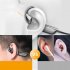 Wireless Bluetooth compatible  Headphones Surround Sound Bone Conduction Waterproof Noise Reduction Earbuds Earphone Cool black and gray