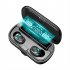 Wireless Bluetooth compatible Headphones Waterproof 8d Stereo Headsets Earbuds With Mic 2000mah Charging Case X8 black