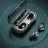 Wireless Bluetooth compatible Headphones Waterproof 8d Stereo Headsets Earbuds With Mic 2000mah Charging Case X8 black