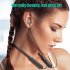 Wireless Bluetooth compatible 5 1 Headphones Stereo Noise Cancelling Neckband Headset Sports Earbuds With Microphone White