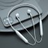 Wireless Bluetooth compatible 5 1 Headphones Stereo Noise Cancelling Neckband Headset Sports Earbuds With Microphone White