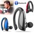 Wireless Business Bluetooth Noise Cancelling Headset Earpiece for Driving blue