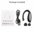 Wireless Business Bluetooth Noise Cancelling Headset Earpiece for Driving blue