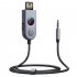 Wireless Car Adapter Noise Cancellation AUX Receiver With Night Vision Atmosphere Light Ring Independent Calling Key Receiver For Car Speaker Hands Free Call Ho