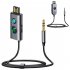 Wireless Car Adapter Noise Cancellation AUX Receiver With Night Vision Atmosphere Light Ring Independent Calling Key Receiver For Car Speaker Hands Free Call Ho