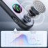 Wireless Car Adapter Noise Cancellation AUX Receiver With Night Vision Atmosphere Light Ring Independent Calling Key Receiver For Car Speaker Hands Free Call Ho