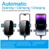 Wireless Car Charger 15W Fast Charging Auto Clamping Car Charger Phone Mount Air Vent Cell Phone Holder For 4 5 6 7 Inch Phone Suction cup  black 