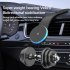 Wireless Car Charger 15W Fast Charging Magnetic Car Charger Rotatable Foldable Car Phone Holder Mount With RGB Light black