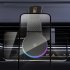 Wireless Car Charger 15W Fast Charging Magnetic Car Charger Rotatable Foldable Car Phone Holder Mount With RGB Light black