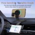 Wireless Car Charger 15W Fast Charging Magnetic Car Charger Rotatable Foldable Car Phone Holder Mount With RGB Light black