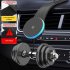 Wireless Car Charger 15W Fast Charging Magnetic Car Charger Rotatable Foldable Car Phone Holder Mount With RGB Light black