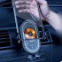 Wireless Car Charger 15W Fast Charging Auto Clamping Car Charger Rotatable Adjustable Car Phone Holder Mount Black