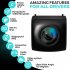 Wireless Car License Plate Reversing Front Rear View Hd Night Vision Backup Camera Waterproof Camcorder black