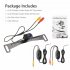 Wireless Car License Plate Reversing Front Rear View Hd Night Vision Backup Camera Waterproof Camcorder black
