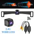 Wireless Car License Plate Reversing Front Rear View Hd Night Vision Backup Camera Waterproof Camcorder black