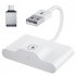 Wireless Carplay Adapter for iPhone Car Plug Play 5ghz Wifi Bluetooth Usb Connector White