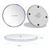 Wireless  Charger 10W Smart QI Metal Simple Round Desktop Mobile Phone Fast Charging Device Black