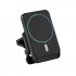 Wireless  Charger 15w 360 Degree Universal Ball Strong Electromagnetic Suction Charger White