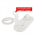 Wireless Charger 4 in 1 10W Fast Charging Stand for Apple Watch 5 4 3 Airpods Pro Station Dock For iPhone 11 XS XR X 8 white