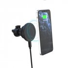 Wireless <span style='color:#F7840C'>Charger</span> Magnetic Car Fast Charging 15w Wireless Charging Station For Iphone12 black