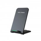 Wireless Charger Smart Phones Charging Base Safety Protection Folding Charging Stand Compatible For IPhone 15 14 13 12 Pro Max 11 black