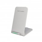 Wireless Charger Smart Phones Charging Base Safety Protection Folding Charging Stand Compatible For IPhone 15 14 13 12 Pro Max 11 White