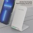 Wireless Charger Smart Phones Charging Base Safety Protection Folding Charging Stand Compatible For IPhone 15 14 13 12 Pro Max 11 black