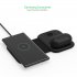Wireless Charger Station Magnetic Folding 3 In1 Fast Charging Stand Dock black