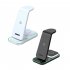Wireless Charging Stand Wireless Charger with Night Light for Headphones Watch Mobile Phone White