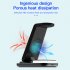 Wireless Charging Stand Wireless Charger with Night Light for Headphones Watch Mobile Phone White