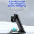 Wireless Charging Stand Wireless Charger with Night Light for Headphones Watch Mobile Phone Black