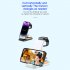 Wireless Charging Stand Wireless Charger with Night Light for Headphones Watch Mobile Phone Black