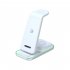 Wireless Charging Stand Wireless Charger with Night Light for Headphones Watch Mobile Phone Black